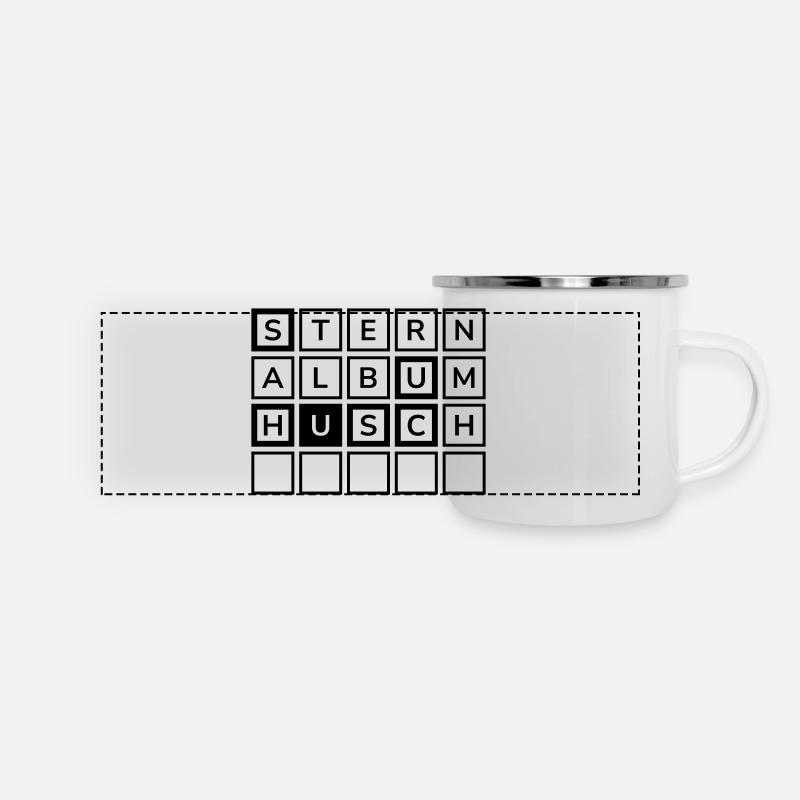 Enigmatic design for word lovers - Panoramic Camper Mug - white