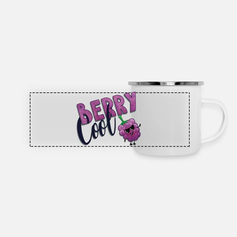 Berry Cool Blackberry - Panoramic Camper Mug - white