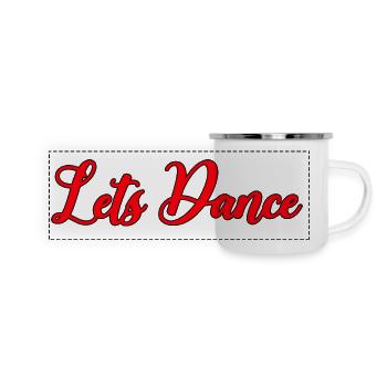 Dancing Abstract Lines - Panoramic Camper Mug - white - Front