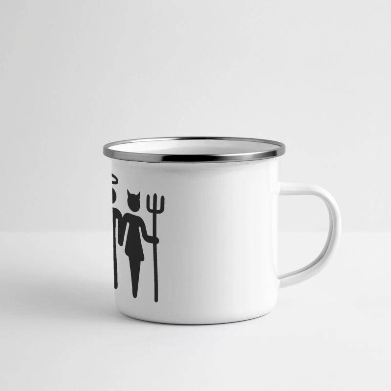 Panorama Emaille-Tasse