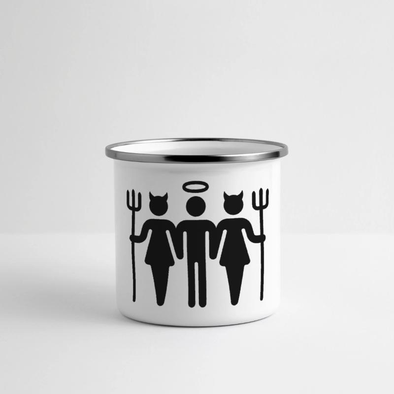 Panorama Emaille-Tasse