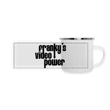 Power Video Franky - Mug panoramique émaillé - blanc - Devant