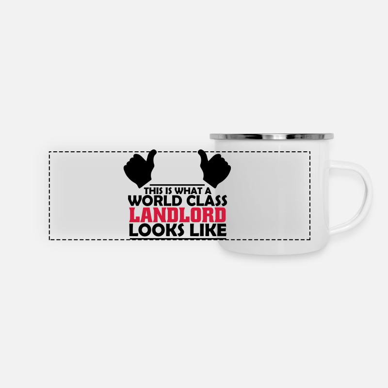 world class landlord - Panoramic Camper Mug - white