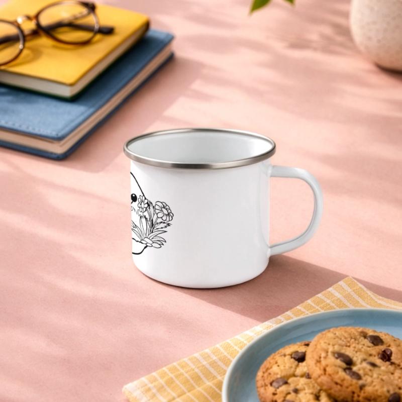 Mole Earth Mole Grêle Fleur Odeur Parfum Sp Mug panoramique émaillé