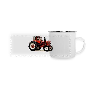 Belarus mts 50 - Panoramic Camper Mug - white - Front