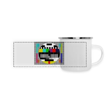 SANDER XANDER 13 - Panorama Emaille-Tasse - Weiß - Vorne