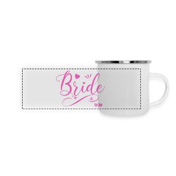 Future mariée - Mug panoramique émaillé - blanc - Devant