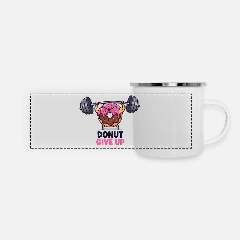Heavy Donut - Panoramic Camper Mug - white