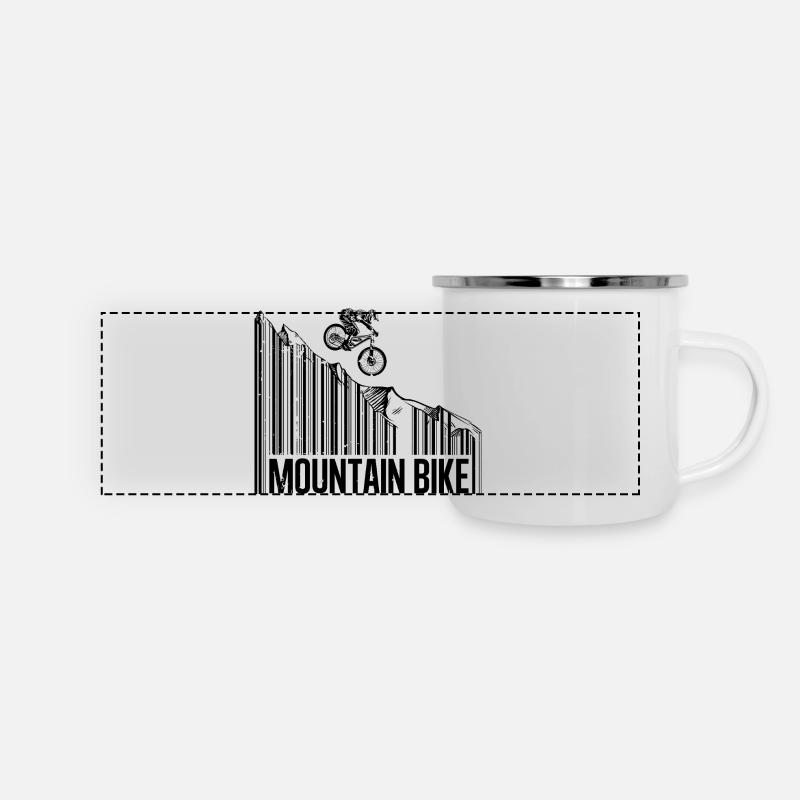 VTT - Mug panoramique émaillé - blanc