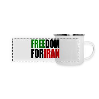 Freedom for iran - Panoramic Camper Mug - white - Front