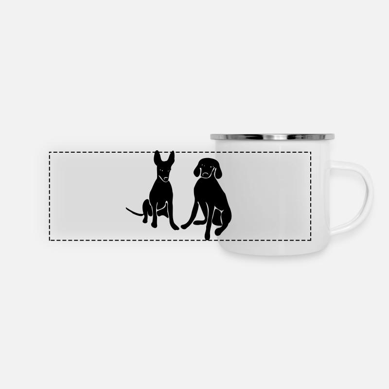 honden - Panoramic Camper Mug - white
