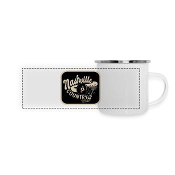 Nashville Vacation Destination Icon - Panoramic Camper Mug - white - Front
