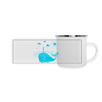 SOUPER - Mug panoramique émaillé - blanc - Devant