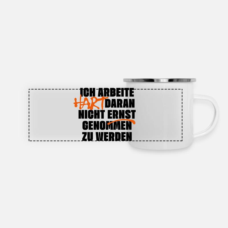 Not being taken seriously - Panoramic Camper Mug - white