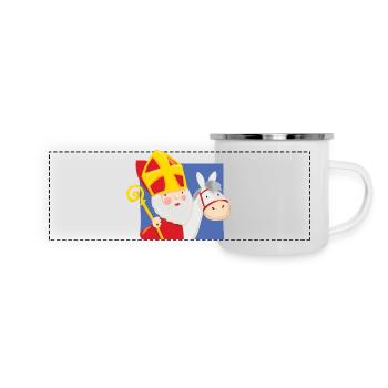Sinterklaas op Schimmel - Panoramic Camper Mug - white - Front