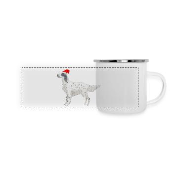 English Setter Fundogs Christmas - Panoramic Camper Mug - white - Front
