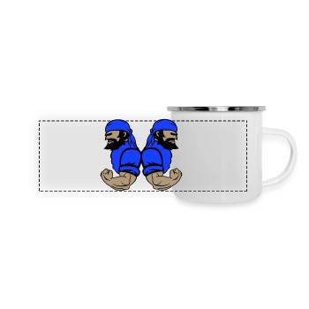 Pirates - Mug panoramique émaillé - blanc - Devant
