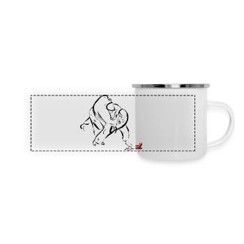 TAI OTOSHI - Mug panoramique émaillé - blanc - Devant