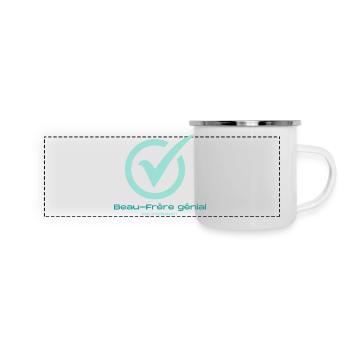 Beau frère génial - Mug panoramique émaillé - blanc - Devant