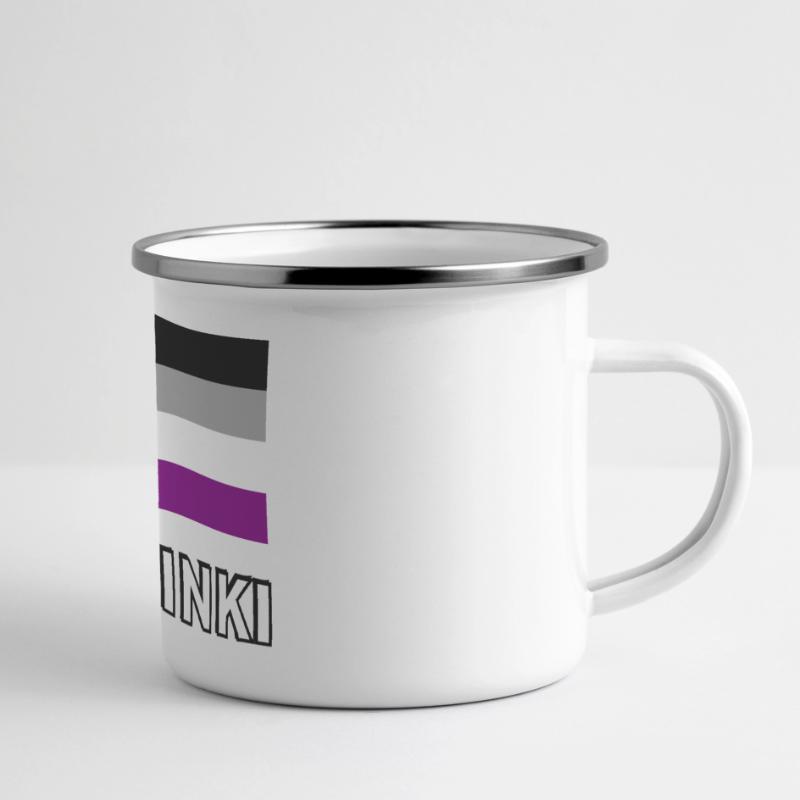 Asexualité Pride Drapeau Helsinki Mug panoramique émaillé