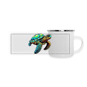 Turtle - Panoramic Camper Mug - white - Front
