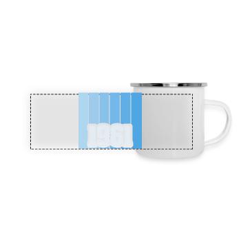 1961 - Mug panoramique émaillé - blanc - Devant