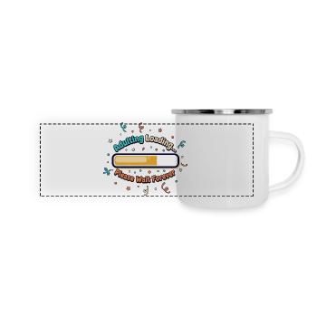 Adulting Loading Forever - Panoramic Camper Mug - white - Front
