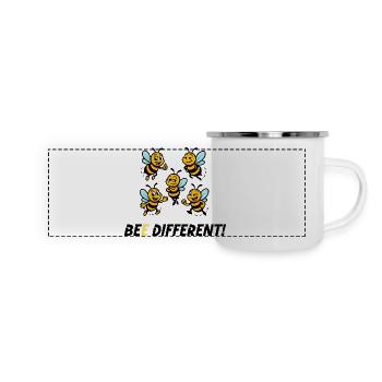 BEE DIFFERENT! - Panoramic Camper Mug - white - Front