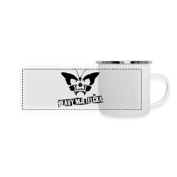 MJETELČKA LOURDE - Mug panoramique émaillé - blanc - Devant