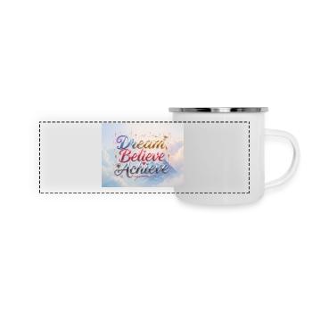 Dream Believe Achieve - Panoramic Camper Mug - white - Front