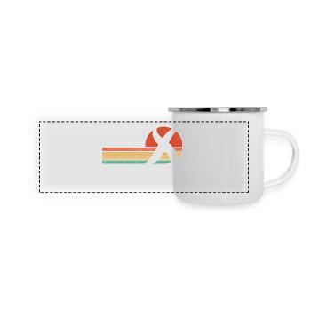 Gen X sunset - White - Panoramic Camper Mug - white - Front