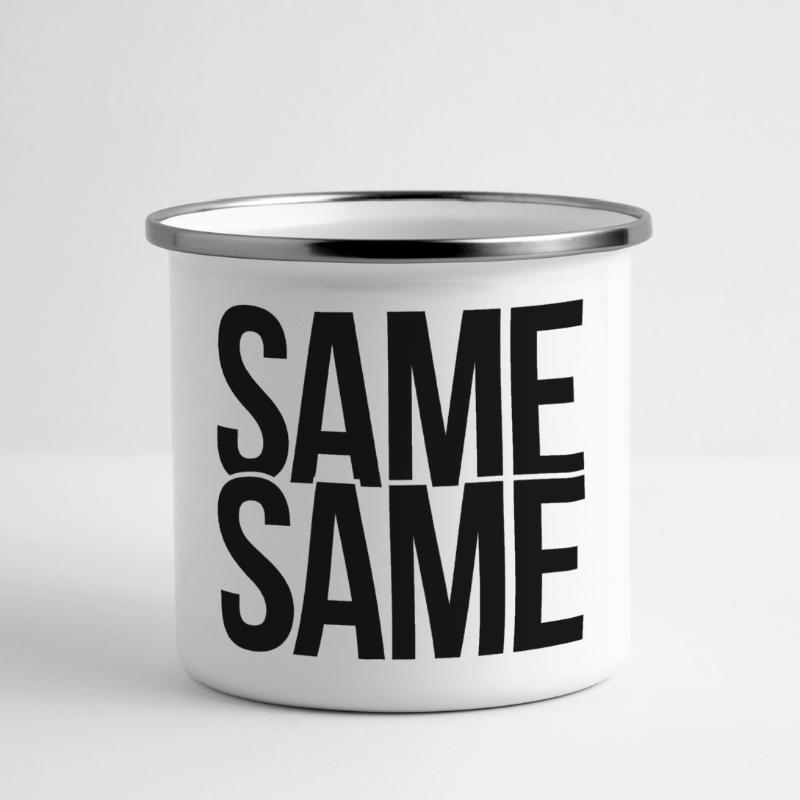 same same Panorama Emaille-Tasse