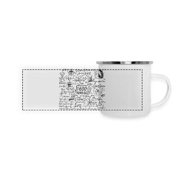 40 ans pour les profs de maths et les geeks en maths - Mug panoramique émaillé - blanc - Devant