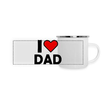 I love dad - Panoramic Camper Mug - white - Front