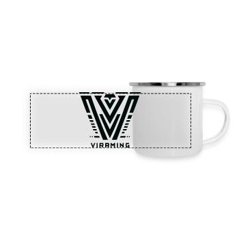 NordicValor - Panorama Emaille-Tasse - Weiß - Vorne