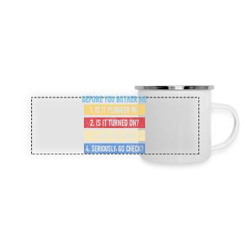 Computer Whisperer Tech Support Computer - Panoramic Camper Mug - white - Front