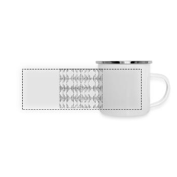Unique D-pattern - Panoramic Camper Mug - white - Front
