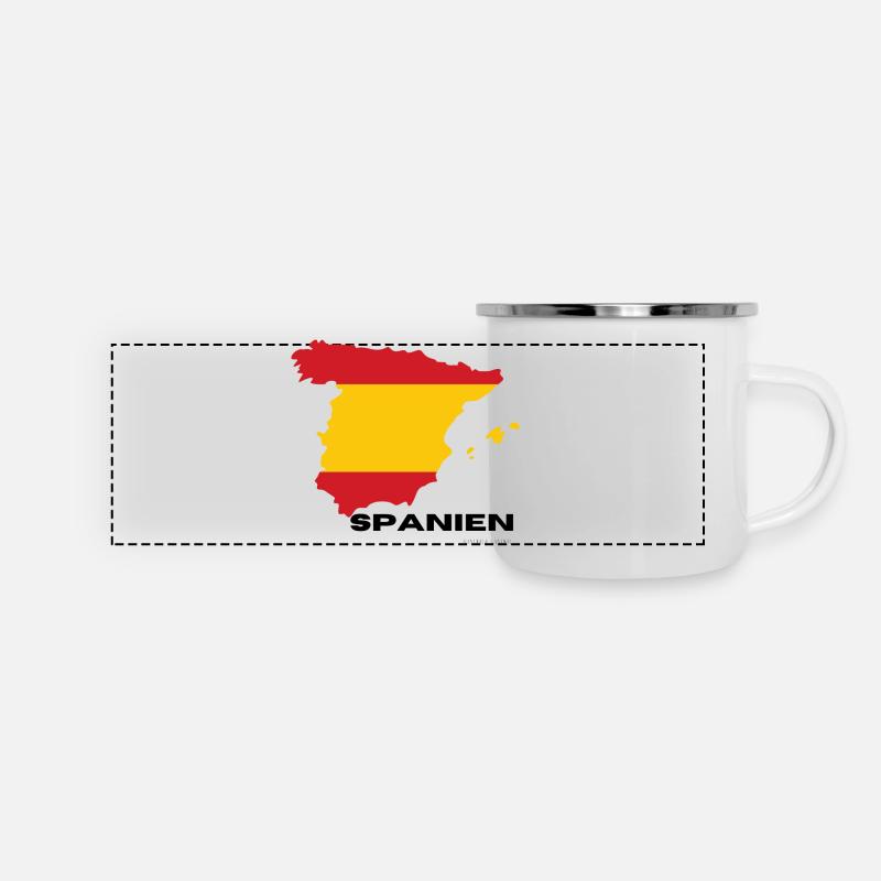 Spain - Panoramic Camper Mug - white
