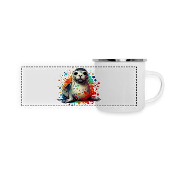 Seal - Panoramic Camper Mug - white - Front