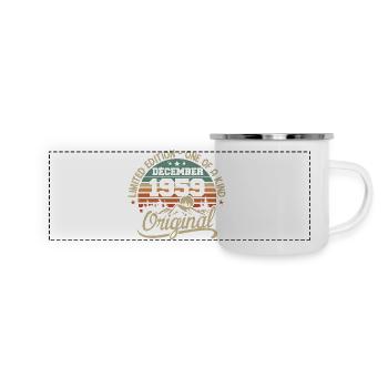 Original Cadeau Anniversaire 76 ans, Décembre 1949 - Mug panoramique émaillé - blanc - Devant