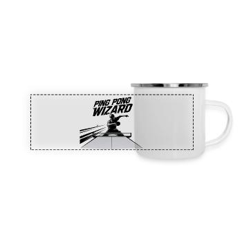 Ping Pong Wizard – Table Tennis Hobby - Panoramic Camper Mug - white - Front