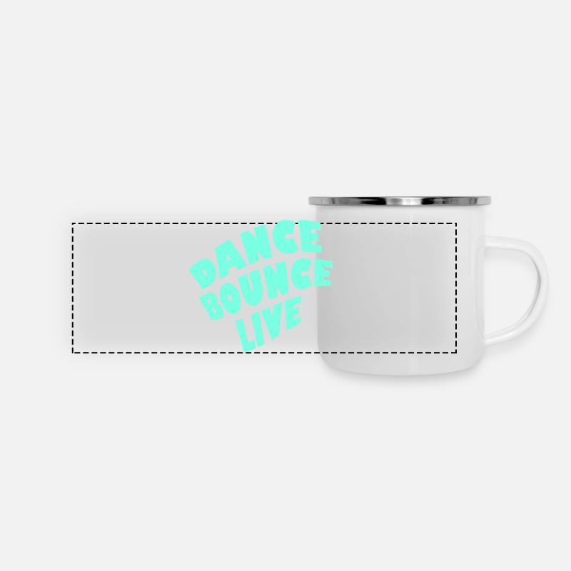Dance Bounce Live 1-color - Panoramic Camper Mug - white