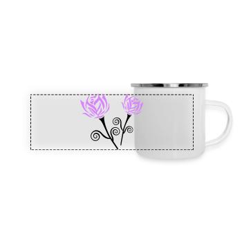 Roses - Panoramic Camper Mug - white - Front