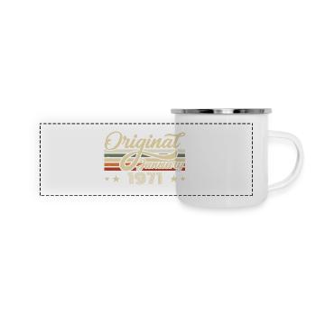 Birthday January 1971 January Born in January - Panoramic Camper Mug - white - Front