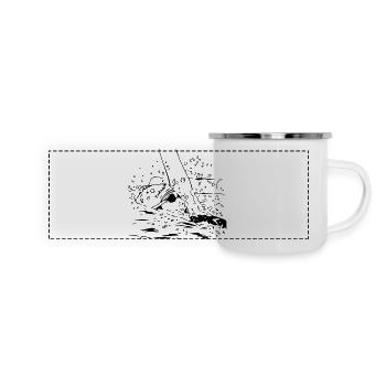 Swimmer - Panoramic Camper Mug - white - Front
