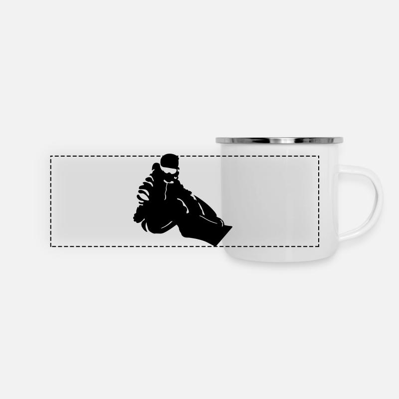 Slopestyle - Mug panoramique émaillé - blanc
