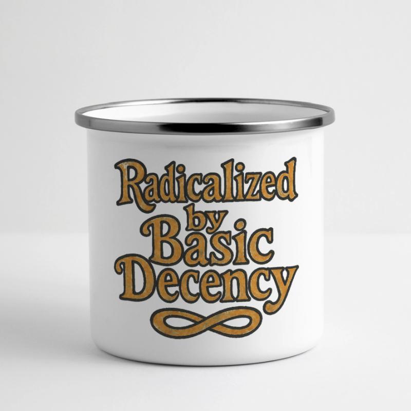 Radicalized by Basic Decency Panoramic Camper Mug