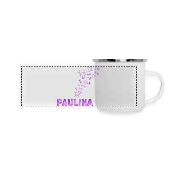  als Spassig - Panorama Emaille-Tasse - Weiß - Vorne