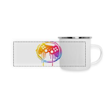 Gaming player - Panoramic Camper Mug - white - Front