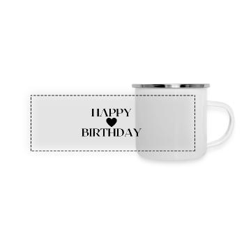 Happy Birthday Gift Idea - Panoramic Camper Mug - white - Front